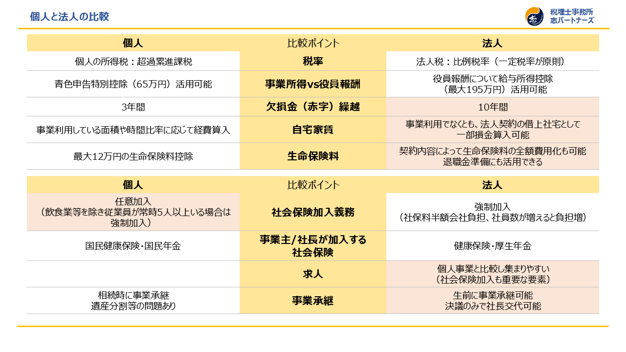 個人と法人の比較をみる2